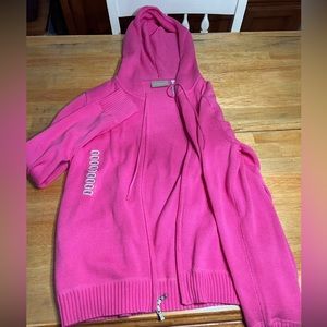 warm comfy pink zip up